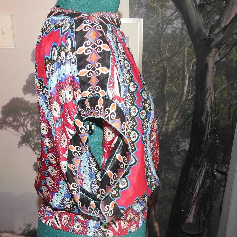 Rampage Satin scarf Top  M - Picture 2 of 4